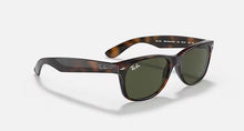 טען תמונה לגלריה, משקפי שמש Ray-Ban New Wayfarer RB2132 – טורטויס / עדשות G-15 ירוקות (902)