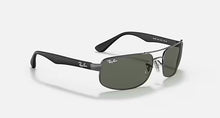 טען תמונה לגלריה, משקפי שמש Ray-Ban RB3445 – Gunmetal / עדשות G-15 ירוקות (004)