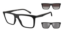 טען תמונה לגלריה, משקפי ראייה עם קליפס שמש Emporio Armani EA4258 – שחור מט (5001/1W)