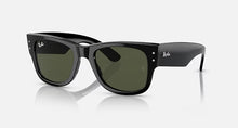 טען תמונה לגלריה, משקפי שמש Ray-Ban Mega Wayfarer RB0840S – שחור / עדשות G-15 ירוקות (901/31)
