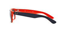 טען תמונה לגלריה, משקפי שמש Ray-Ban New Wayfarer RB2132 – כחול על כתום / עדשות כחול מדורג שקוף (789/3F)
