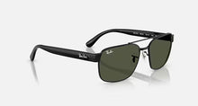 טען תמונה לגלריה, משקפי שמש Ray-Ban RB3751 – שחור מבריק / עדשות G-15 ירוקות (002/31)
