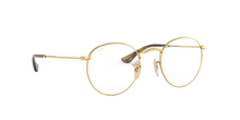 טען תמונה לגלריה, משקפי ראייה Ray-Ban Round Metal Optics RX3447V – זהב Arista מבריק (2500)
