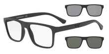 טען תמונה לגלריה, משקפי ראייה עם קליפס שמש Emporio Armani EA4115 – שחור מט (5801/1W)
