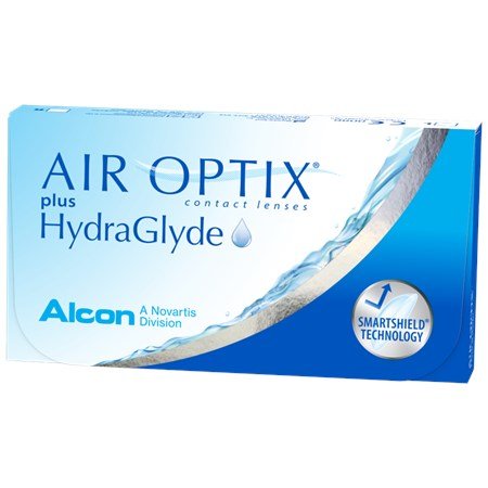 AIR OPTIX plus HydraGlyde (6 pck) - עדשות מגע חודשיות - אופטיקניון