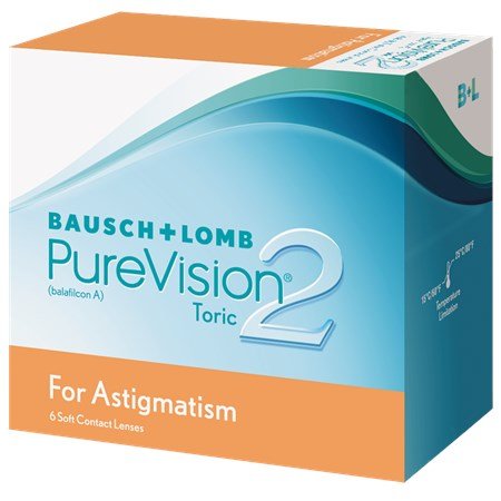PureVision2 Toric For Astigmatism - עדשות מגע חודשיות עם צלינדר - אופטיקניון